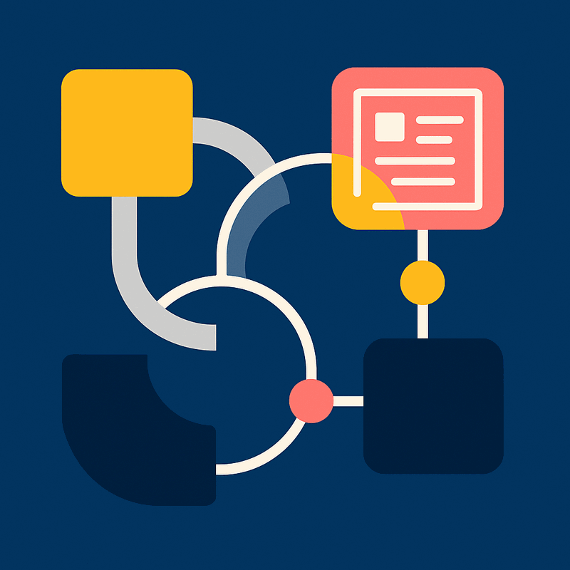 Application level showing integration patterns between teams