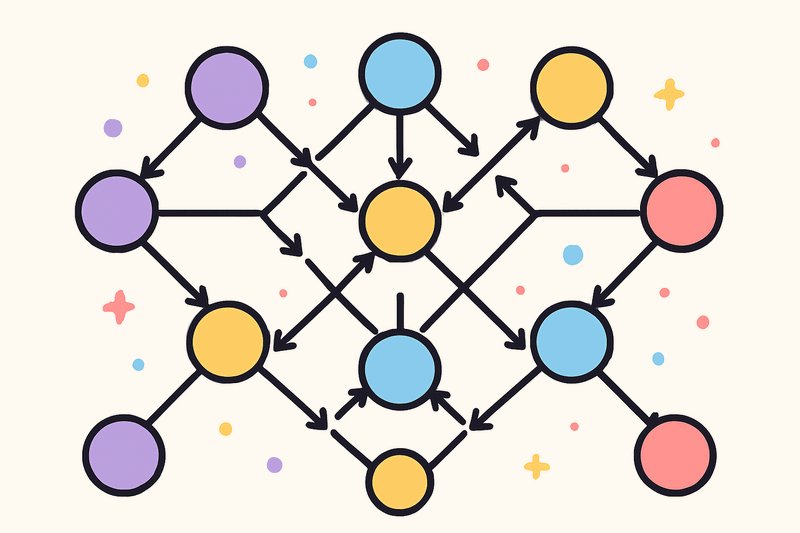 Four development teams in collaborative workshop setting, working together around shared documentation and diagrams