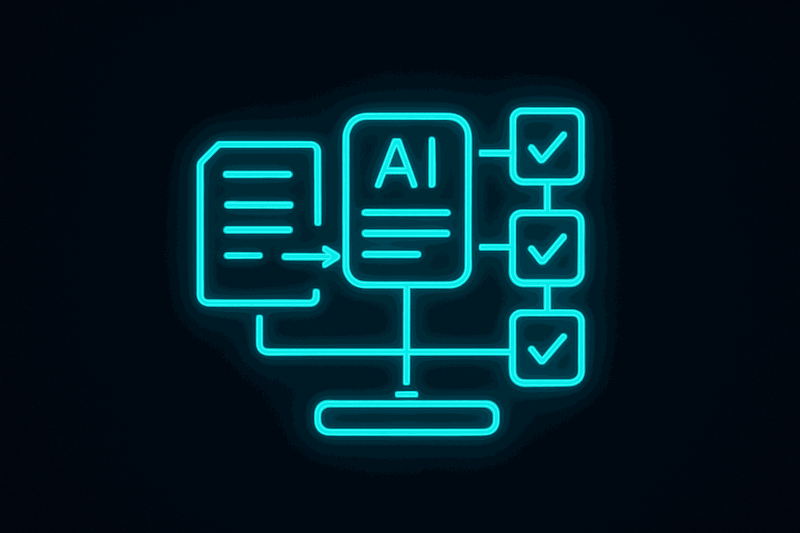 Flow diagram showing decision context being included in AI prompts, leading to architecturally consistent outputs