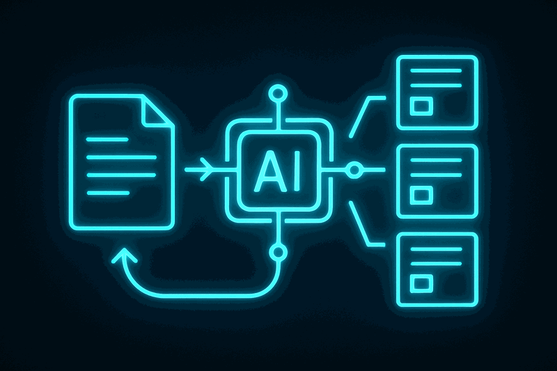 Process flow showing ADR creation, context inclusion in AI prompts, and resulting consistent implementations