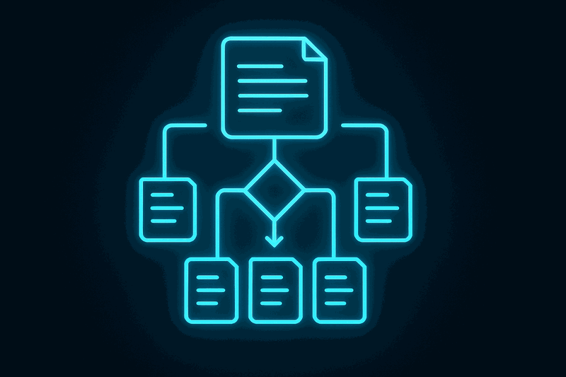 Advanced repository patterns showing decision cascade and context inheritance