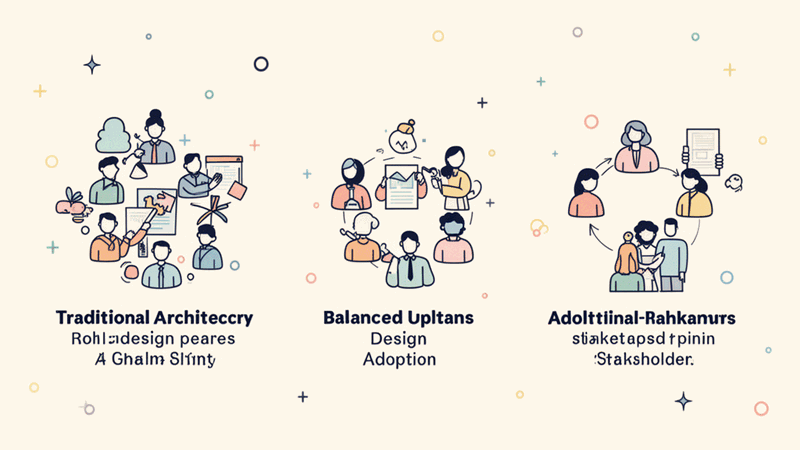 Visual guide showing different team composition options with their trade-offs clearly illustrated