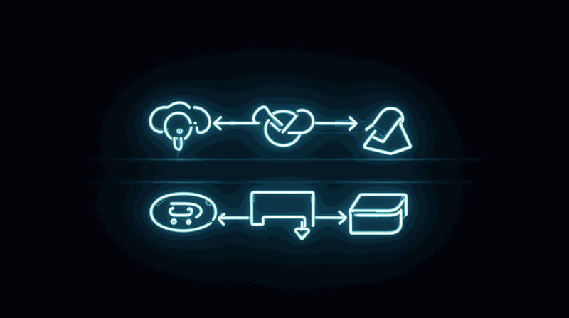 Diagram showing governance decisions flowing upstream to guardrail enforcement downstream