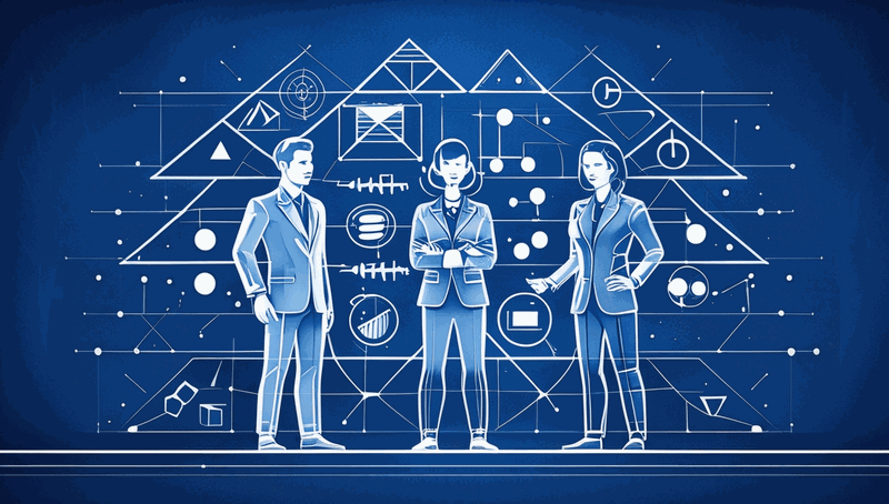 Visual representation of three architect profiles showing different balances of ethos, pathos, and logos dimensions
